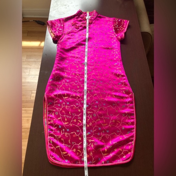 Chinese Dress in Hot Pink Qipao Cheongsam - Picture 9 of 9
